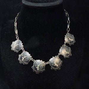 Vintage Siam Goddess Sterling Silver Necklace (5001)